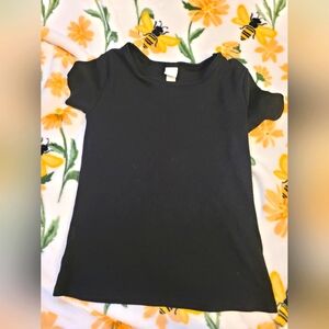 Black H&M crop top blouse size large